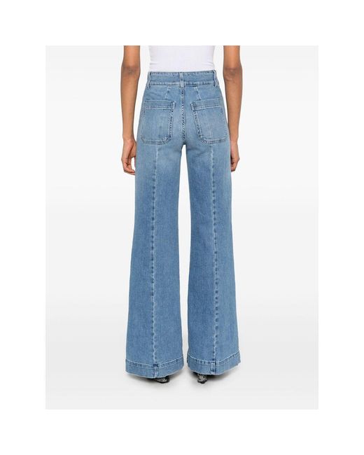 Seafarer Blue Denim Flared Jeans