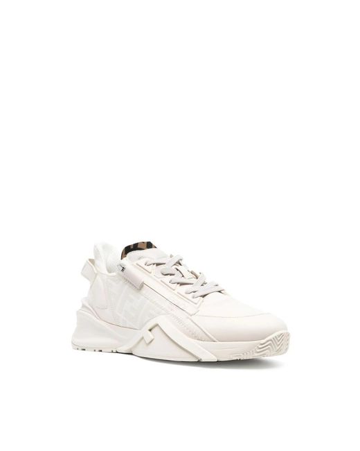 Fendi White Neutrals Trainers for men