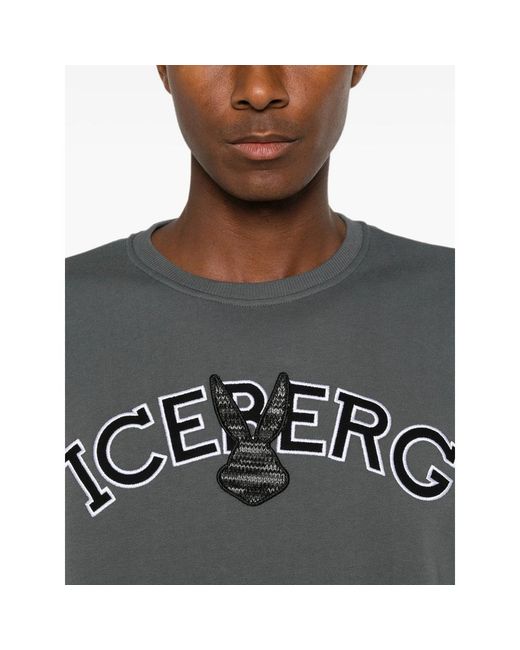 Iceberg Gray Sweaters And Knitwear for men