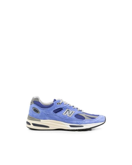 New Balance Blue 991 Logo-Detail Sneakers for men