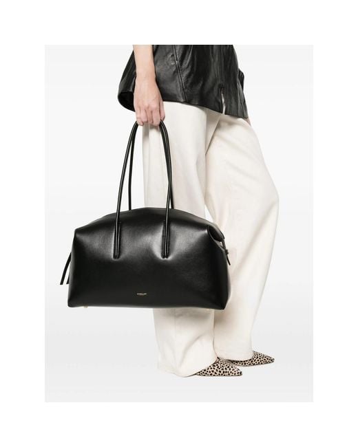 DeMellier London Black Stockholm Leather Tote Bag