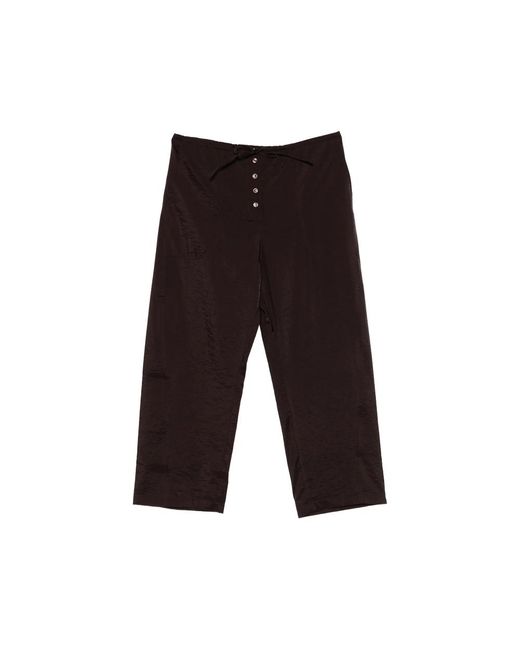 Studio Nicholson Black Hera Button Tie Trousers