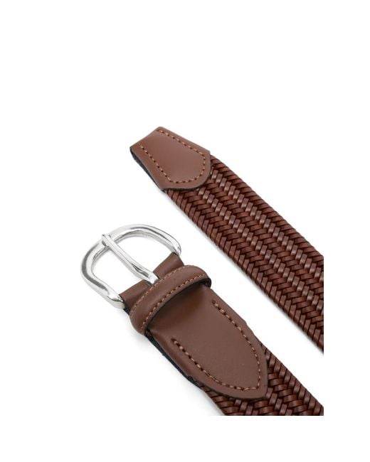 Eraldo Brown Braided Belt for men