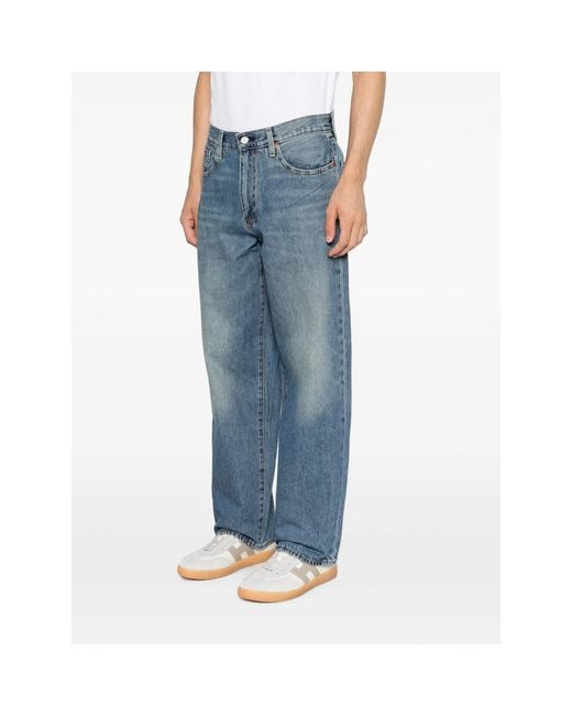 Levi's Blue Faded Straight-Leg Jeans for men