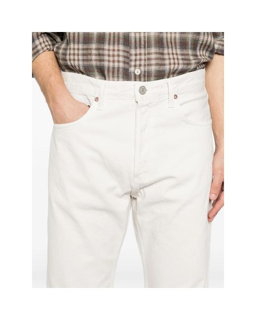 Agolde White Magnus Cotton Jeans for men