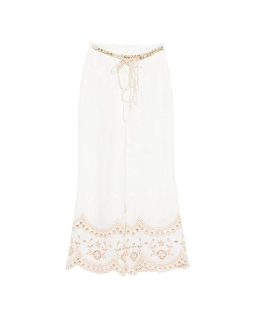 Zimmermann White Pants, Neutral