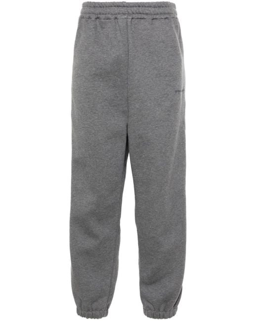 Y. Project Gray Logo-embroidered Jersey Trousers
