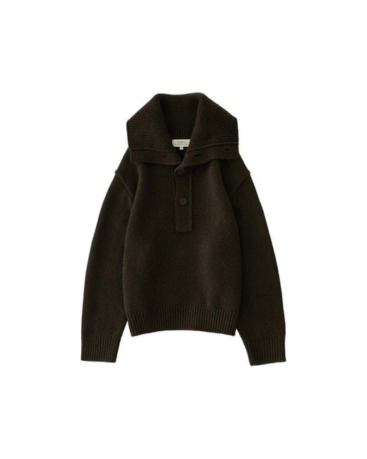 Studio Nicholson Black Orena Button-Up Sweater for men