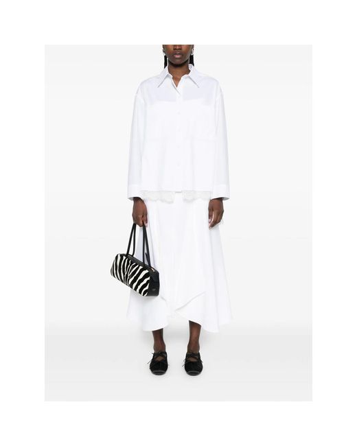 Vivetta White Pocket Lace Shirt