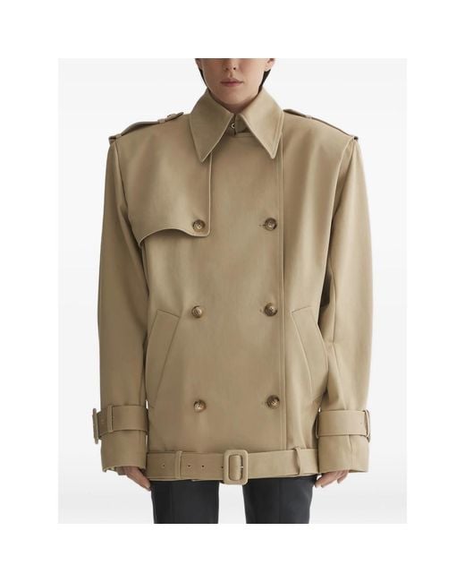 Mugler Natural Buckle Double-Breasted Jacket