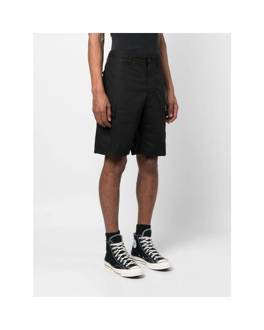 Stone Island Black Shorts for men
