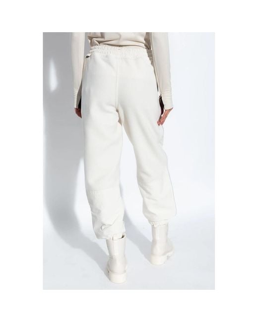 Moncler White Polartec Track Pants
