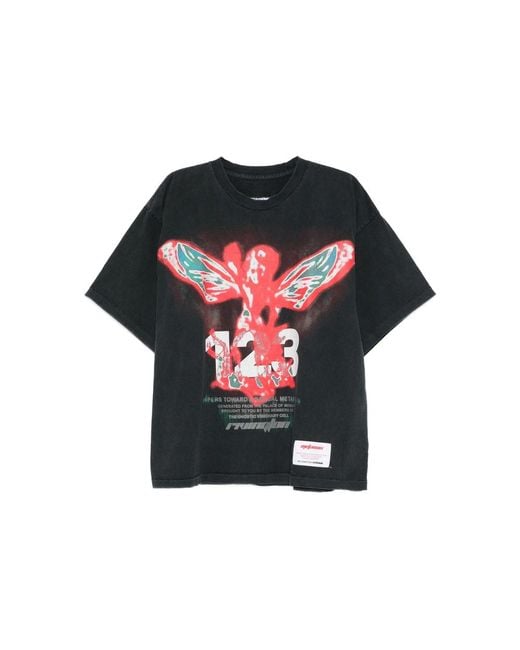 RIVINGTON roi Rebis Black Round-Neck T-Shirt for men