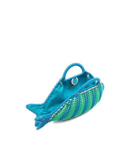 Serpui Blue David Fish Tote Bag