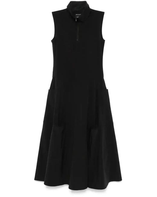 Y-3 Black Vent Midi Dress