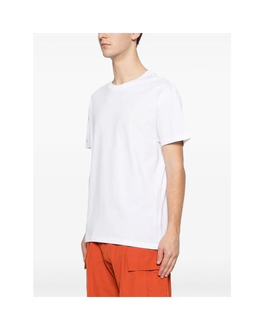 Maison Labiche White Popincourt Embroidered T-Shirt for men
