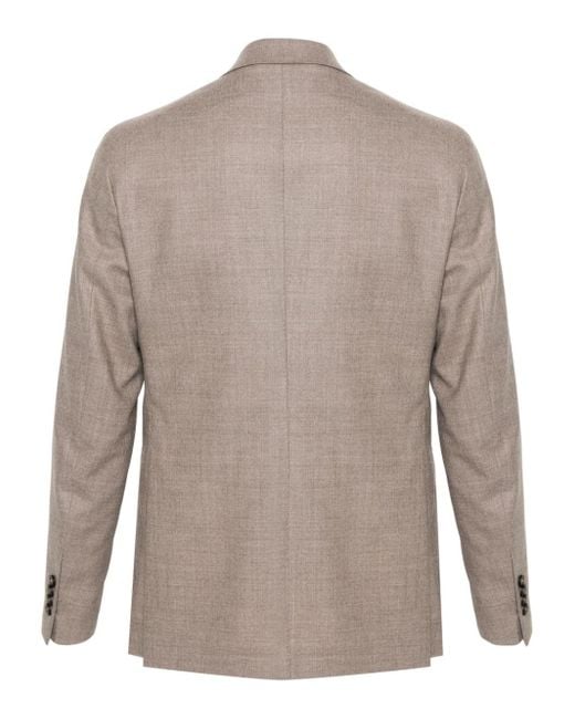 Tagliatore Brown Virgin-Wool-Blend Suit for men