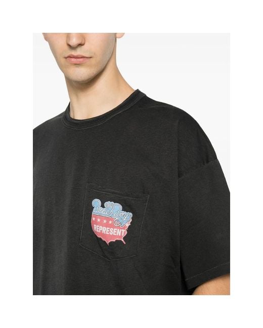 Represent Black T-Shirt for men