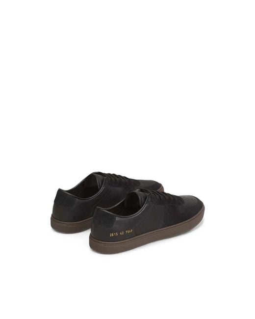 Common Projects Black Perforated Panelled Sneakers for men