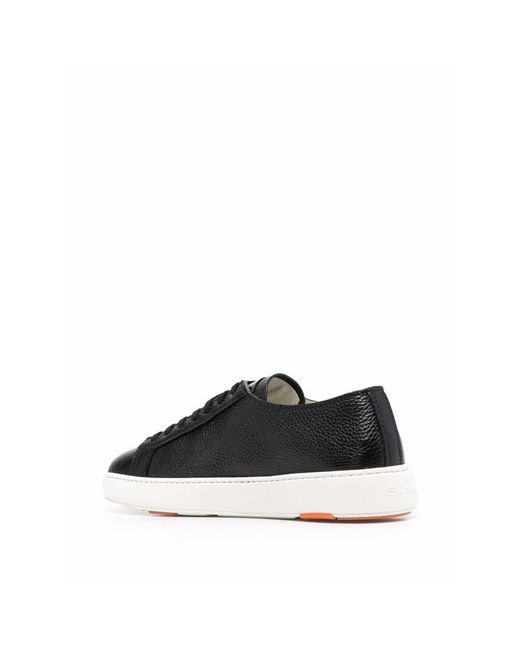 Santoni Black Trainers for men