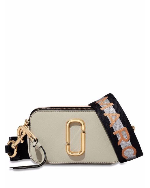 Marc Jacobs Natural The Snapshot Leather Crossbody Bag