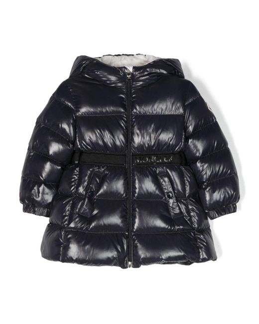 Moncler Black Alis Long-Line Padded Coat