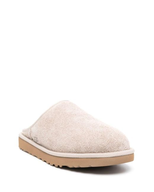 Ugg White M Classic Slip-On Shaggy Suede Shoes for men