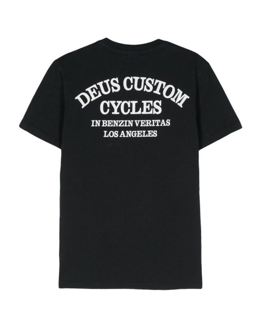 Deus Ex Machina Black Clutch Organic Cotton T-Shirt for men