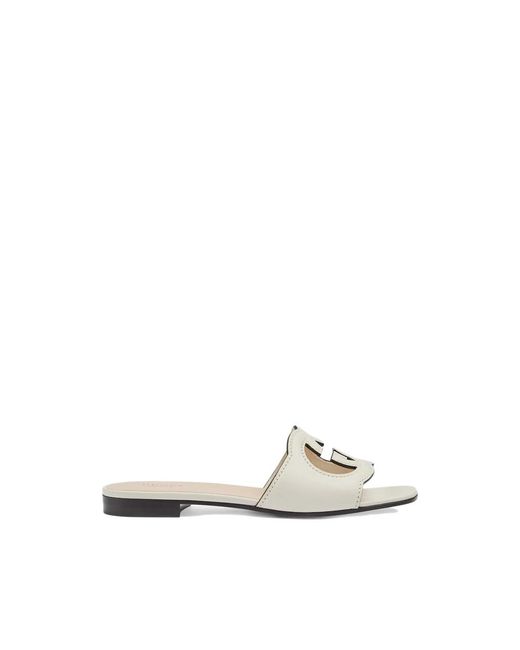 Gucci White Sandals