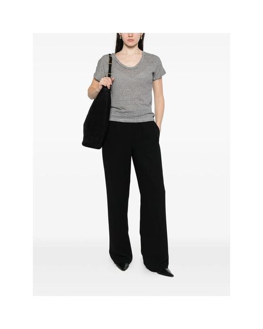 Aragona Gray Striped T-Shirt