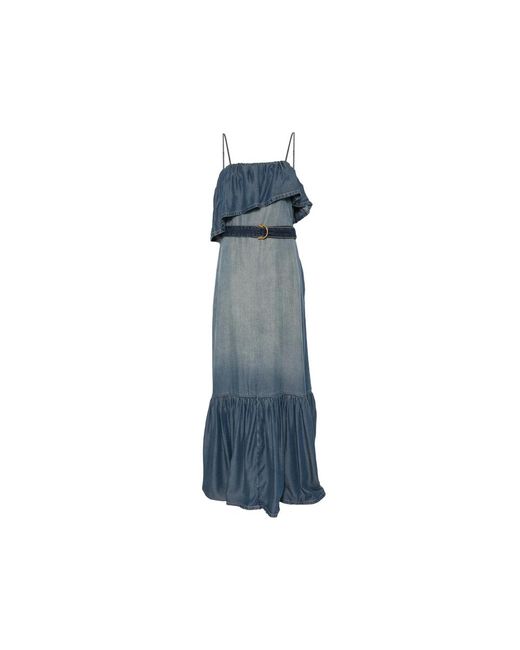 Pinko Blue Dress Cotton
