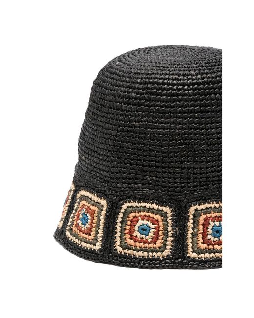 IBELIV Black Panelled-Trim Hat