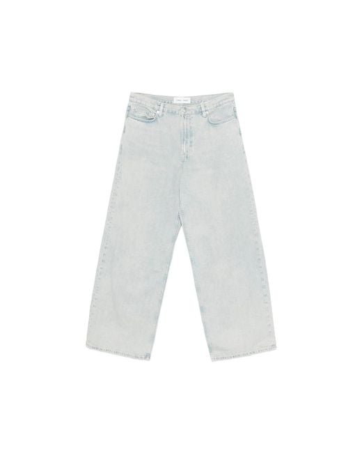 Samsøe & Samsøe White Satimothy Wide-Leg Jeans for men