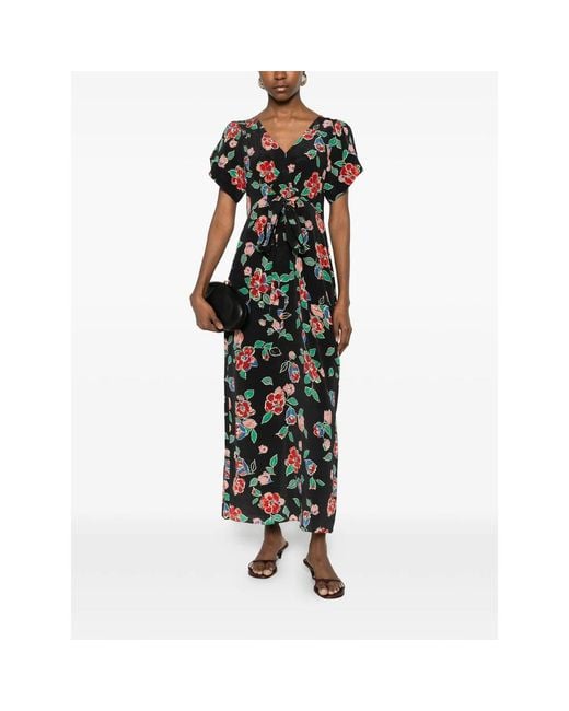 Rixo Black Wrap Dresses