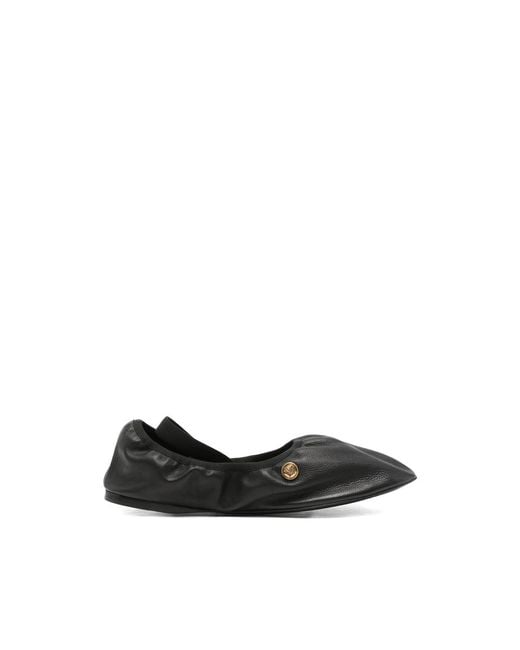 Versace Black Ballet Flats