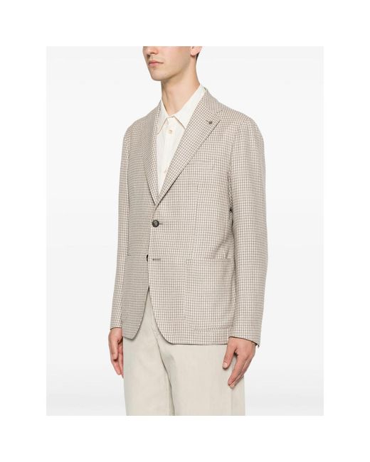 Tagliatore Gray Neutrals Jackets for men