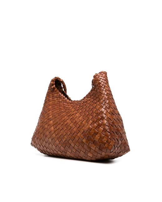 Dragon Diffusion Brown Big Santa Croce Shoulder Bag