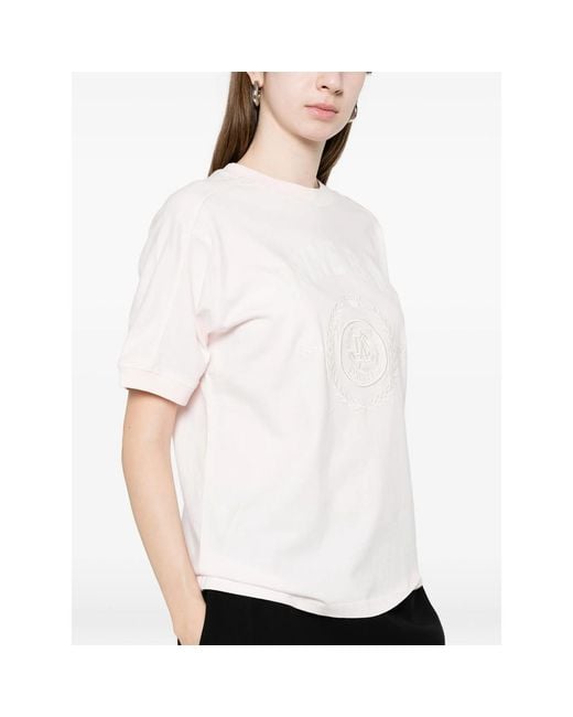 Anine Bing White Logo Detail Baby T-Shirt