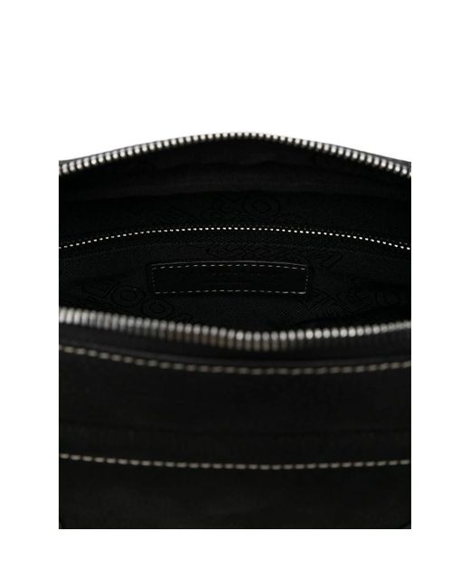 MARGE SHERWOOD Black Embossed-Logo Top-Handle Tote Bag