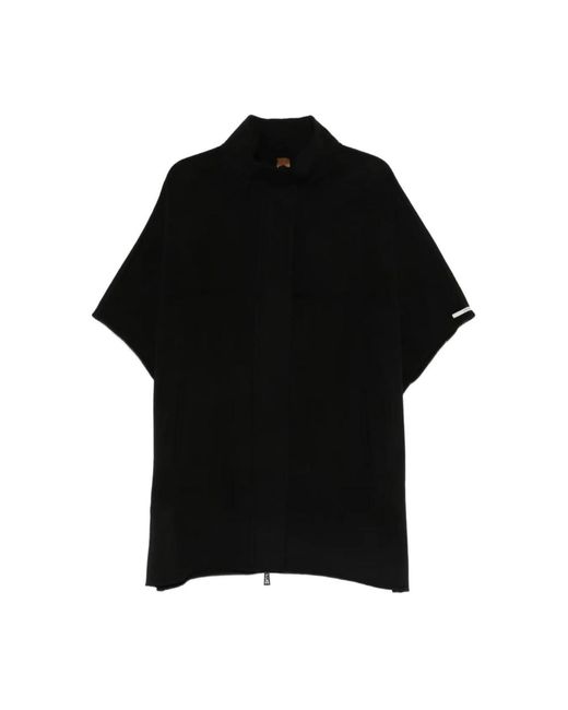 GLOX Black Double-Breasted Coat