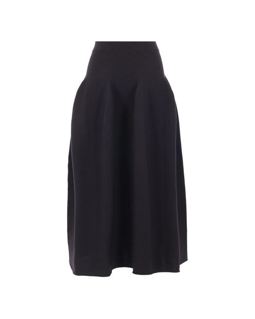 CFCL Blue Ribbed Flared Skirt