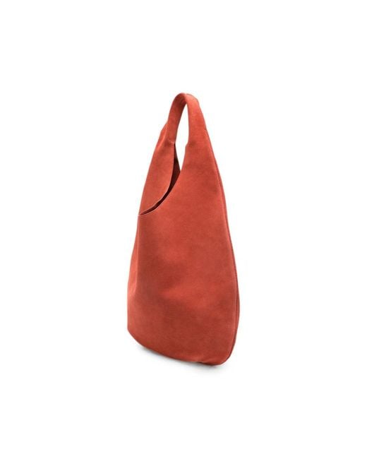 A.P.C. Red A. P.C. Neige Suede Shoulder Bag