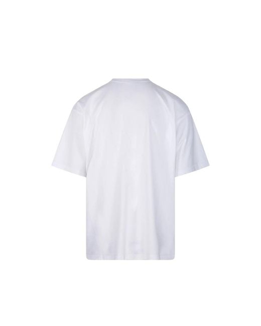 Balenciaga Gray Tape-Effect T-Shirt for men