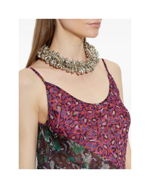 Dries Van Noten Metallic Beaded Necklace