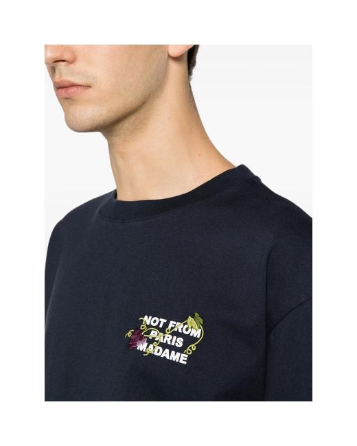 Drole de Monsieur Blue Short-Sleeves T-Shirt for men