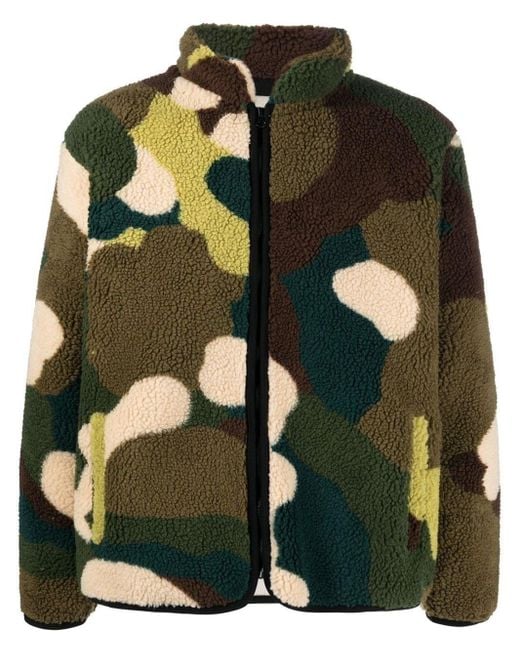 Kidsuper Green Multicolour Fleece Jacket for men