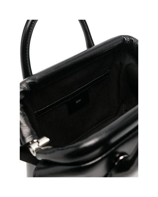 OSOI Black Mini Boat Tote Bag