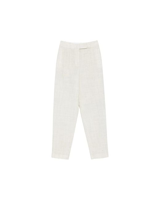 Joseph White Straight Trousers