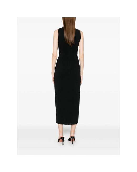 Cult Gaia Black Midi Baylee Cut-Out Dress