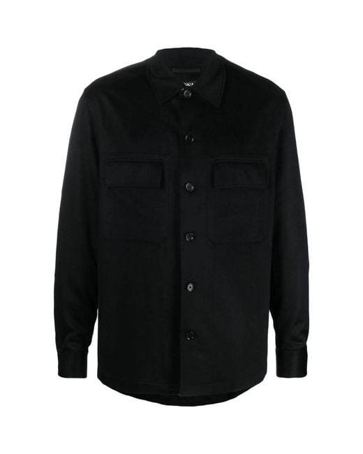 Zegna Black Alba Oasi Shirt Jacket for men
